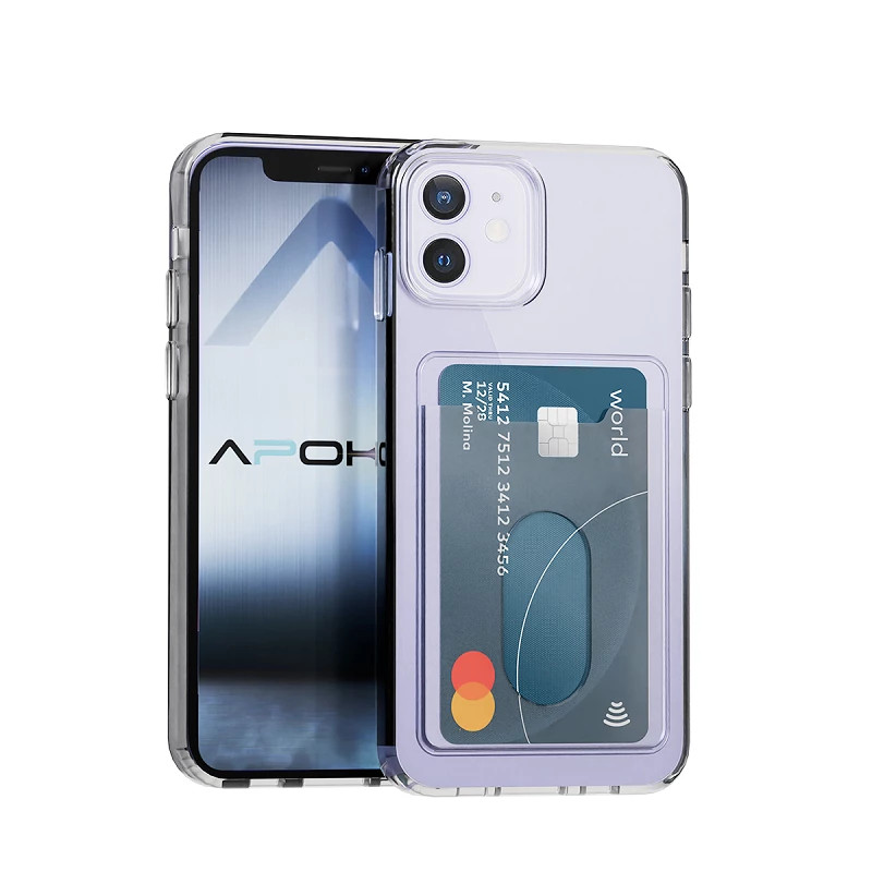 Funda Transparente con Tarjetero para iPhone 12/12 Pro