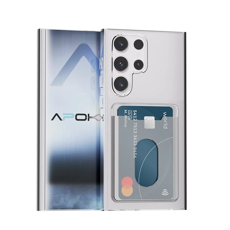 Funda Transparente con Tarjetero para Samsung S23 Ultra