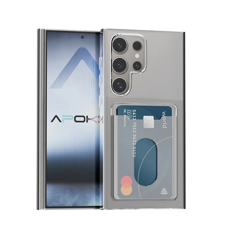 Funda Transparente con Tarjetero para Samsung S24 Ultra