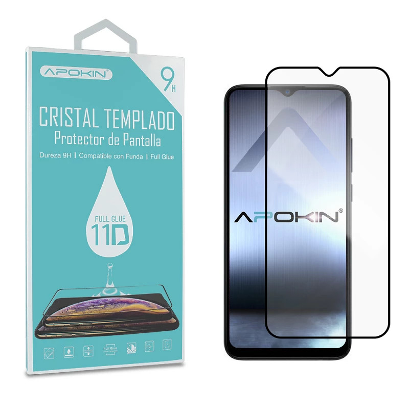 Cristal templado Full Glue 11D Premium Realme 5 Pro rotector de Pantalla Curvo Negro