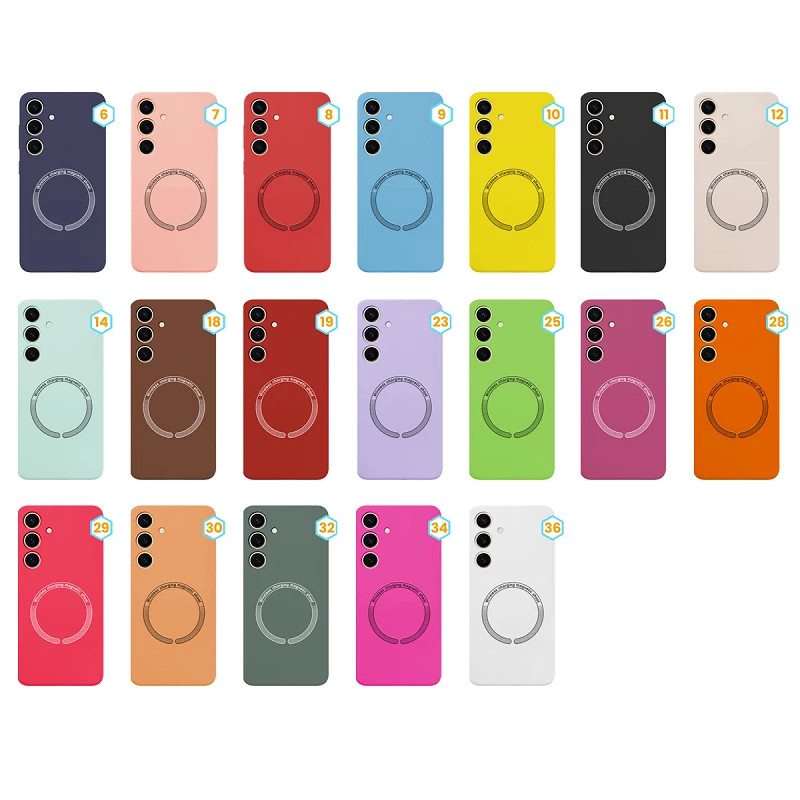 Funda Silicona Liquida con Magsafe para Samsung Galaxy S24 Plus 19-Colores