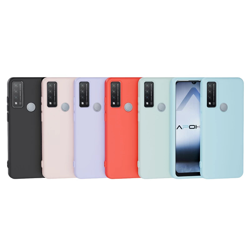 Funda Silicona Suave TCL 20R 5G - 7 Colores
