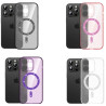 Funda Silicona Transparente Purpurina Magsafe iPhone 13 Pro Max en 4-Colores