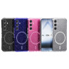 Funda Silicona Transparente Purpurina Magsafe Samsung S22 en 4-Colores