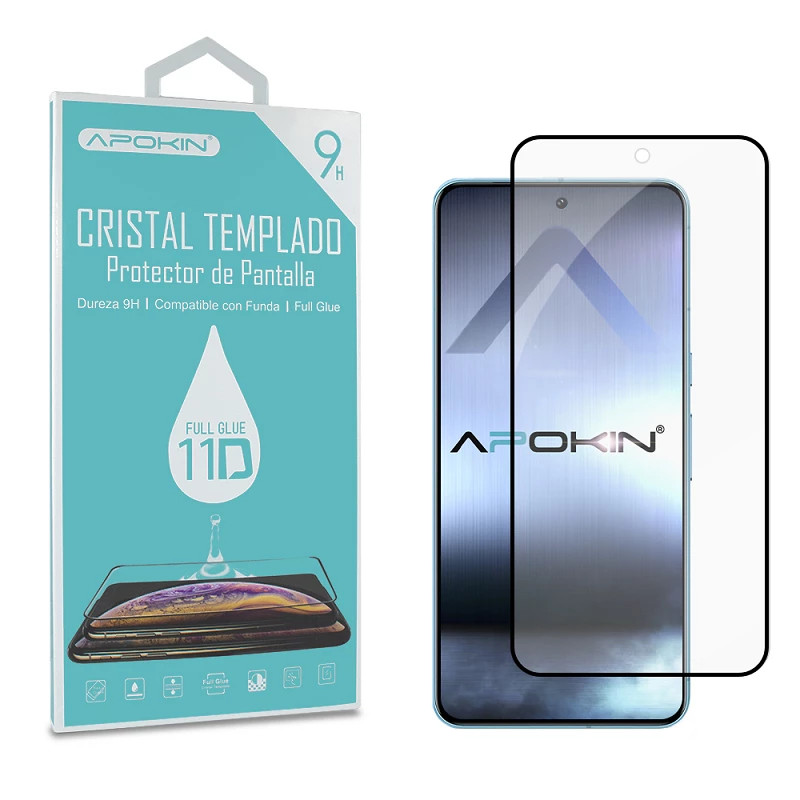 Cristal templado Full Glue 11D Premium Google Pixel 8 Protector de Pantalla Curvo Negro