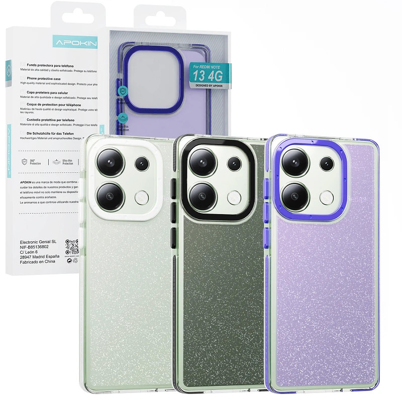 Funda Purpurina Apokin Xiaomi Note 13 4G Colores