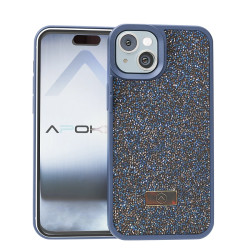 Funda Silicona con Cristales Diamante iPhone 15 Pro Max - 4 Colores