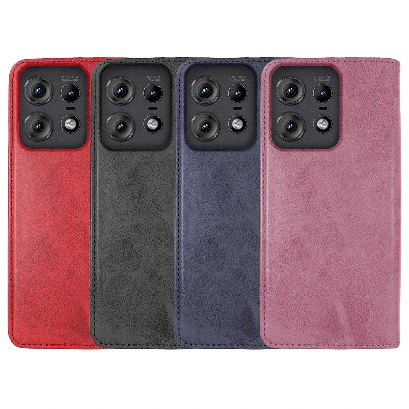 Funda Tapa con Tarjetero Moto Edge 50 Pro Polipiel - 4 Colores