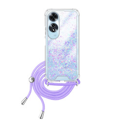 AIR* Funda Gel transparente con Cordón Oppo A60 4-Colores