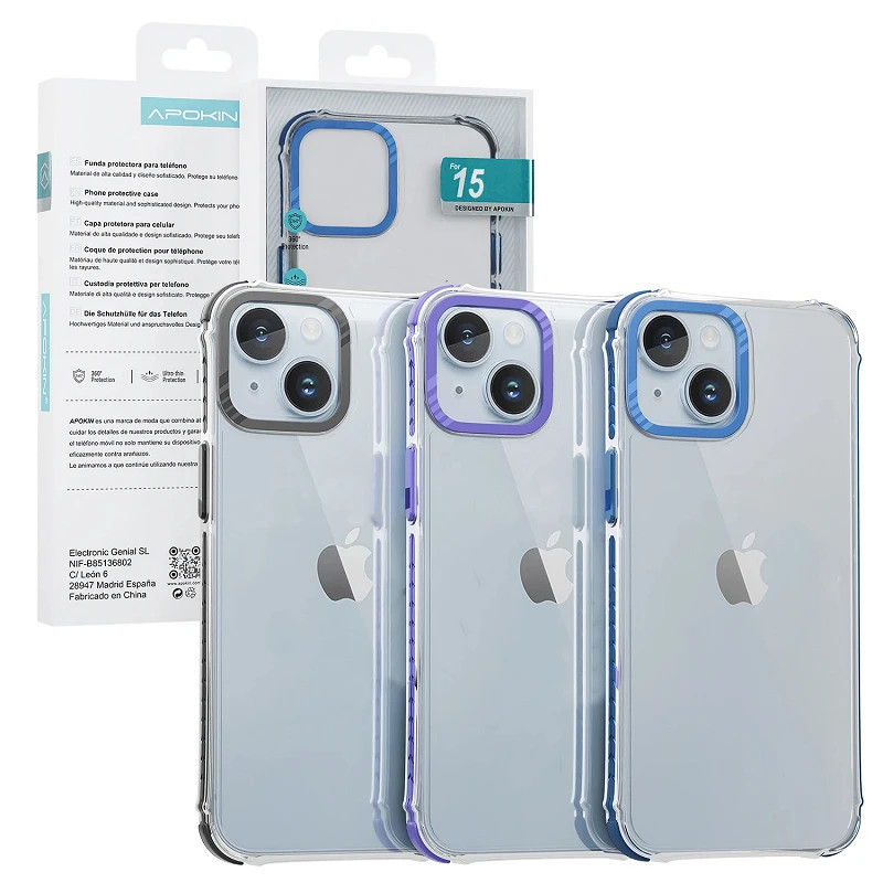 Funda Apokin Rock iPhone 15 3-Color