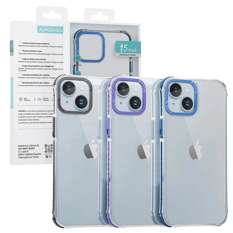 Funda Apokin Rock iPhone 15 Plus 3-Color