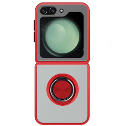 Funda Gel Samsung Galaxy Z Flip 6 Iman con soporte Smoked