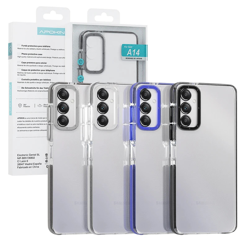 Funda Apokin Reforzada Samsung Galaxy A14 4 Colores
