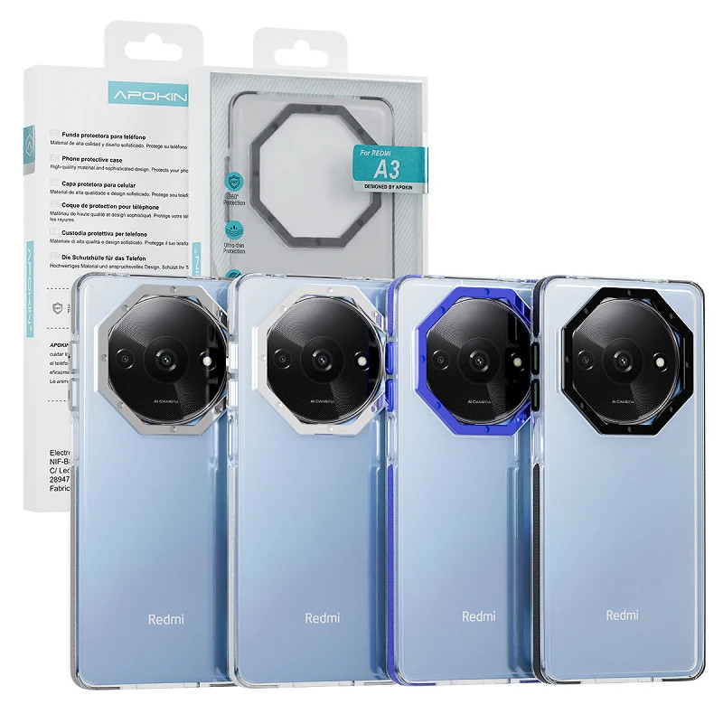 Funda Apokin Reforzada Xiaomi Redmi A3 4 Colores