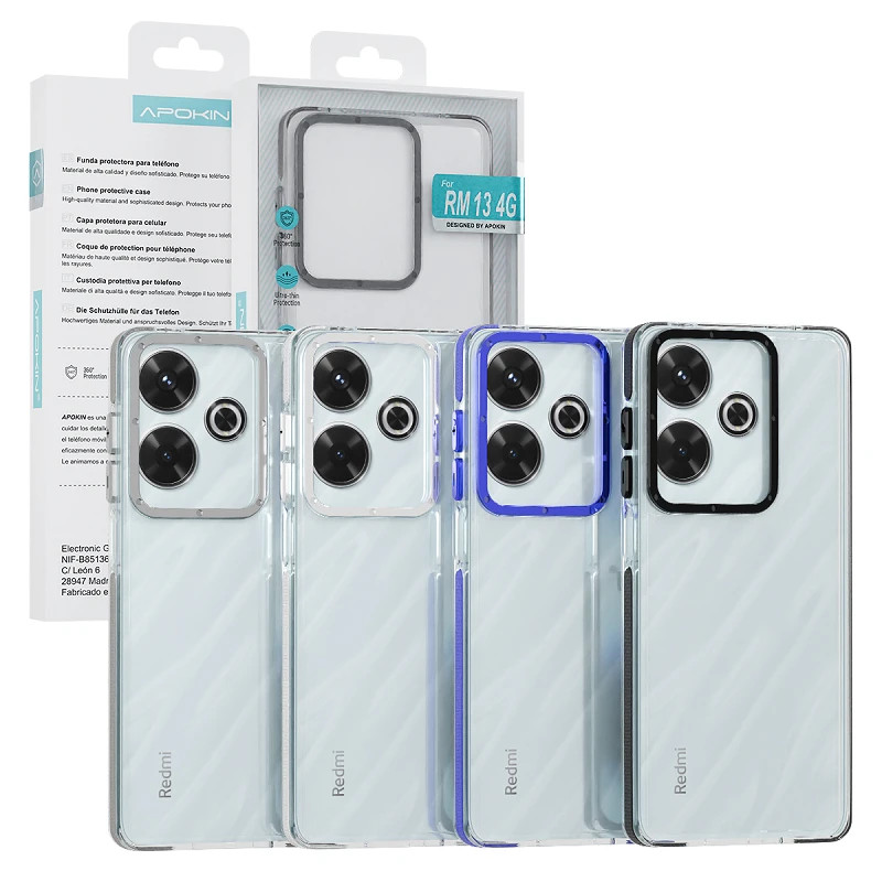 Funda Apokin Reforzada Xiaomi Redmi Note 13 4G 4 Colores