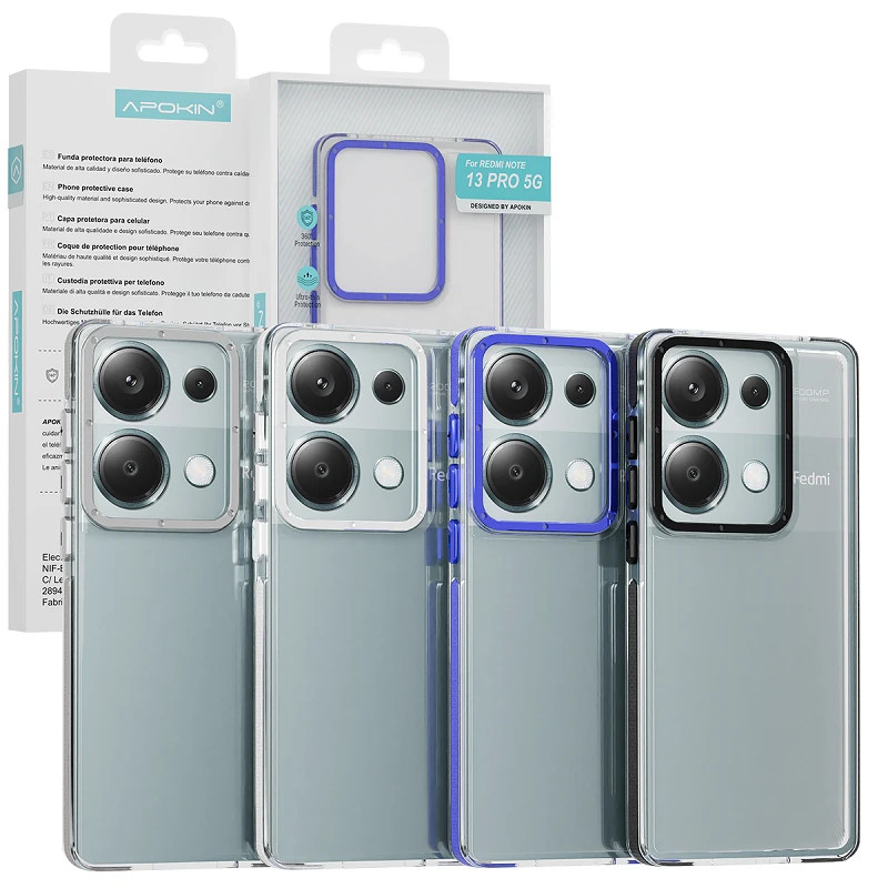 Funda Apokin Reforzada Xiaomi Redmi Note 13 Pro 5G 4 Colores