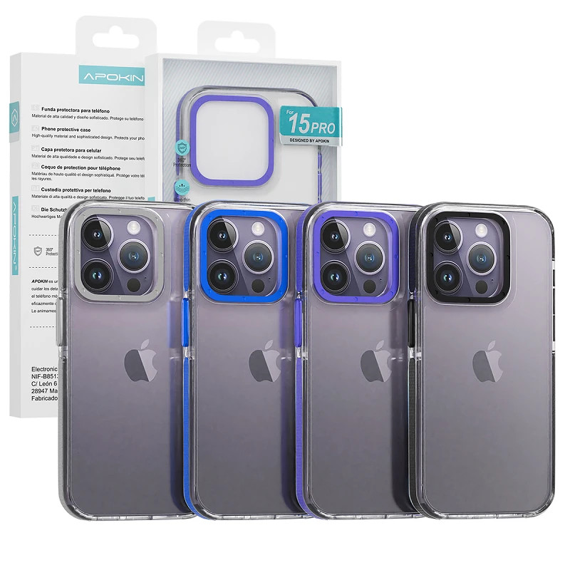 Funda Apokin Reforzada Iphone 13 Pro Max 4 Colores