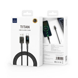 Wiwu Cable Tipo-C a Lightning C038 30W Titan 1.2M Negro