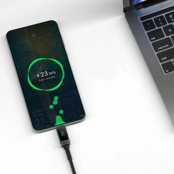 Wiwu Cable Tipo-C a Tipo-C C038 100W Titan 1.2M Negro