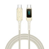 Wiwu Cable Tipo-C a Tipo-C C038 100W Titan 1.2M Blanco