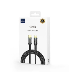 Wiwu Cable Tipo-C a Lightning C016 30W Geek 1.2M Blanco