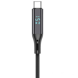 Wiwu Cable Tipo-C a Tipo-C C020 100W Thor 1.2M Negro