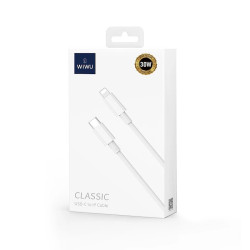 Wiwu Cable Tipo-C a Lightning C008 Classic 30W 1.2M Blanco