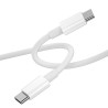 Wiwu Cable Tipo-C a Tipo-C C008 Classic 100 W 1.2M Blanco