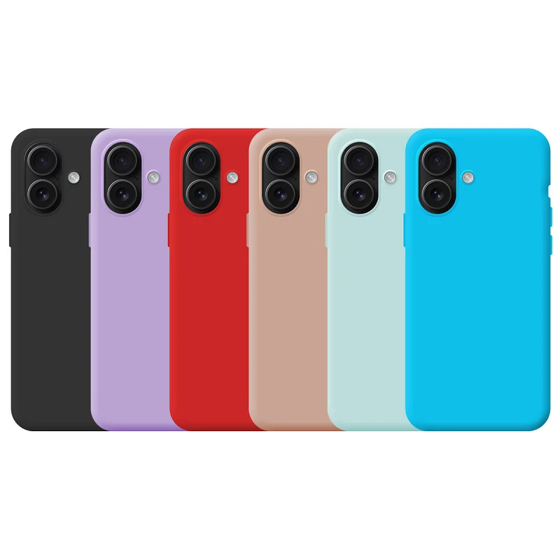 Funda Silicona Suave iPhone 16 Plus - 7 Colores