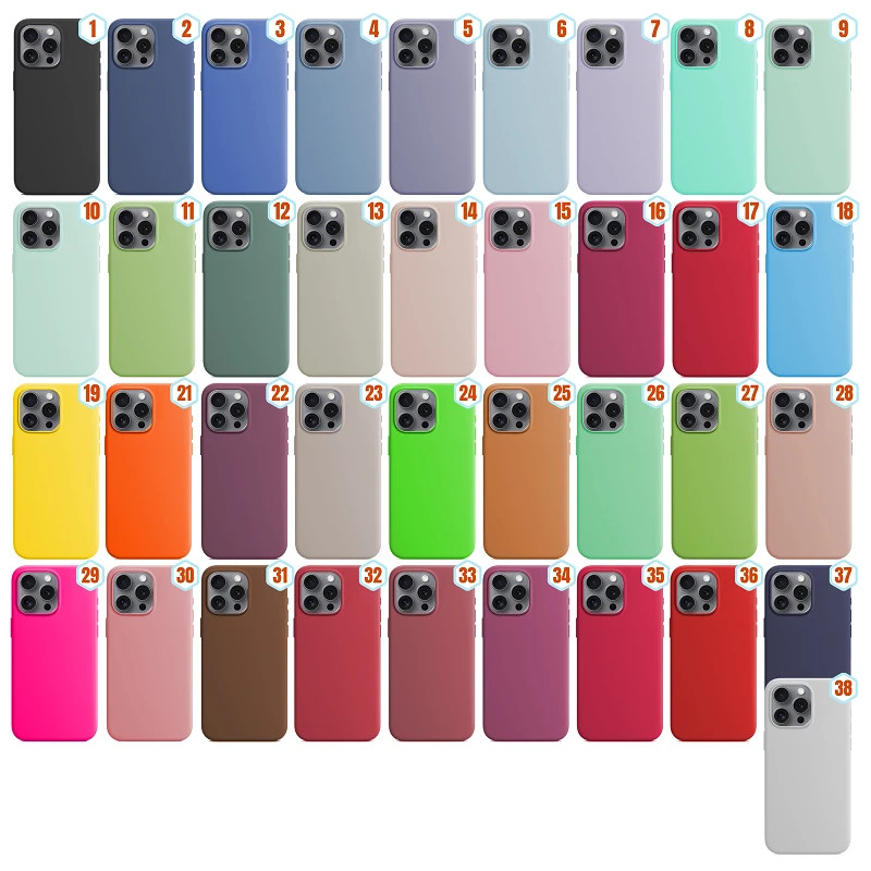 Funda Silicona Liquida Efecto Piel iPhone 16 Pro disponible en 38 Colores