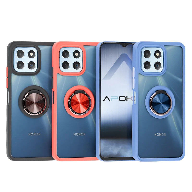 Air* Funda Gel Honor X6B Iman con soporte Smoked