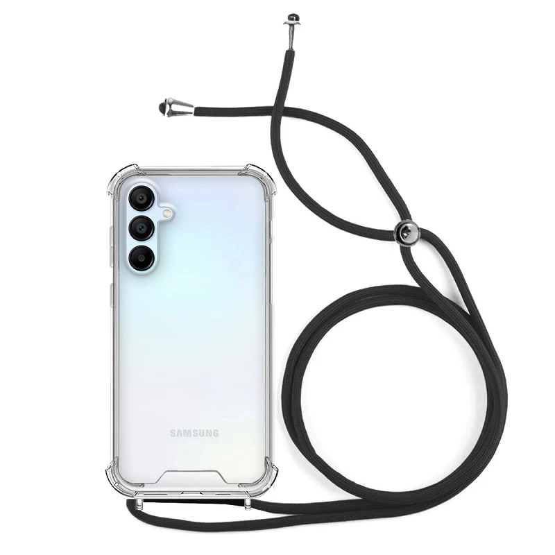 Funda Gel transparente Anti-golpe con Cordon - Samsung Galaxy A55