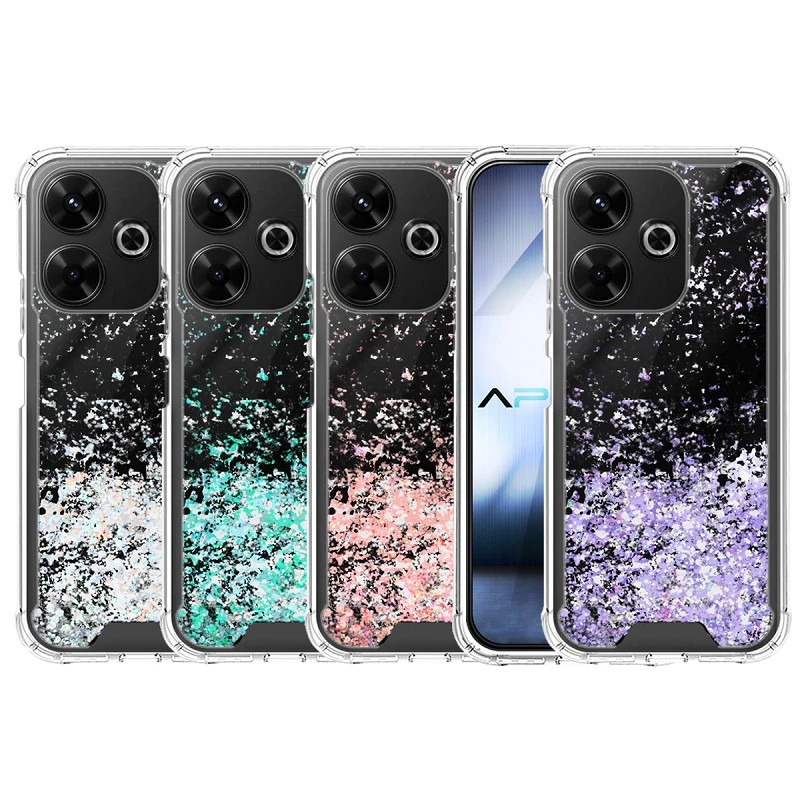 Funda Gel transparente purpurina Xiaomi Redmi 13 4 -Colores
