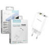 Cargador Rapido 20w PDTipoC+USB3.1 5.2A APOKIN sin Cable Blanco