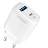 Cargador Rapido 20w PDTipoC+USB3.1 5.2A APOKIN sin Cable Blanco