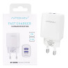Cargador Doble USB-A 2.4 A Sin Cable APOKIN PC913Y - Blanco