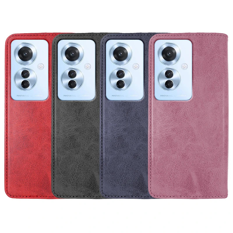 Funda Tapa con Tarjetero Oppo Reno 11F Polipiel - 4 Colores