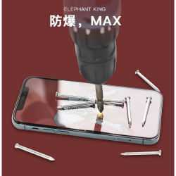 Cristal templado Super Strong Grade A+ iPhone 16 Pro Max Color Negro