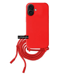 Funda suave con Cordon Iphone 16 Plus 5-Colores