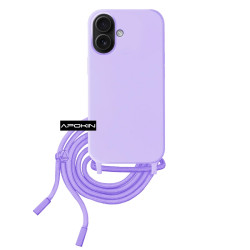 Funda suave con Cordon Iphone 16 Plus 5-Colores