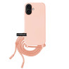 Funda suave con Cordon Iphone 16 Plus 5-Colores