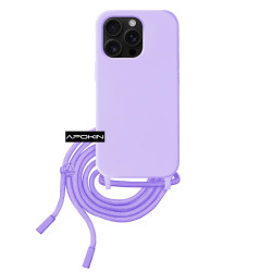 Funda suave con Cordon Iphone 16 Pro Max 5-Colores
