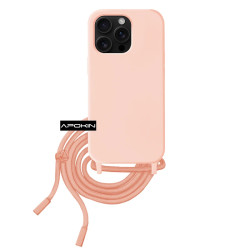 Funda suave con Cordon Iphone 16 Pro Max 5-Colores