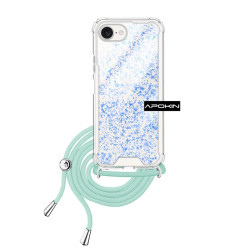 Funda Gel transparente con Cordón iPhone SE4 4-Colores