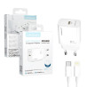 Cargador PD Tipo-C 20W Cable Tipo-C a Lightning APOKIN - Blanco