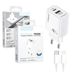Cargador USB-A + PD Tipo-C...
