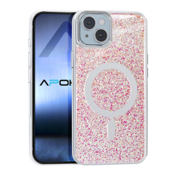 Funda Purpurina con Magsafe iPhone 15 Plus 4 Colores