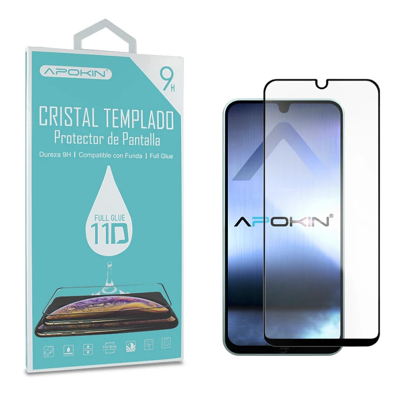 Cristal templado Full Glue 11D Premium Samsung Galaxy A16 rotector de Pantalla Curvo Negro