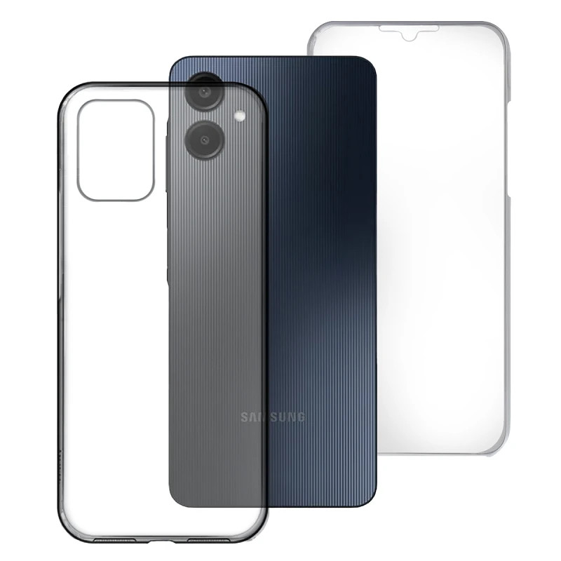 Funda Doble Samsung Galaxy A06 Silicona Transparente Delantera y Trasera
