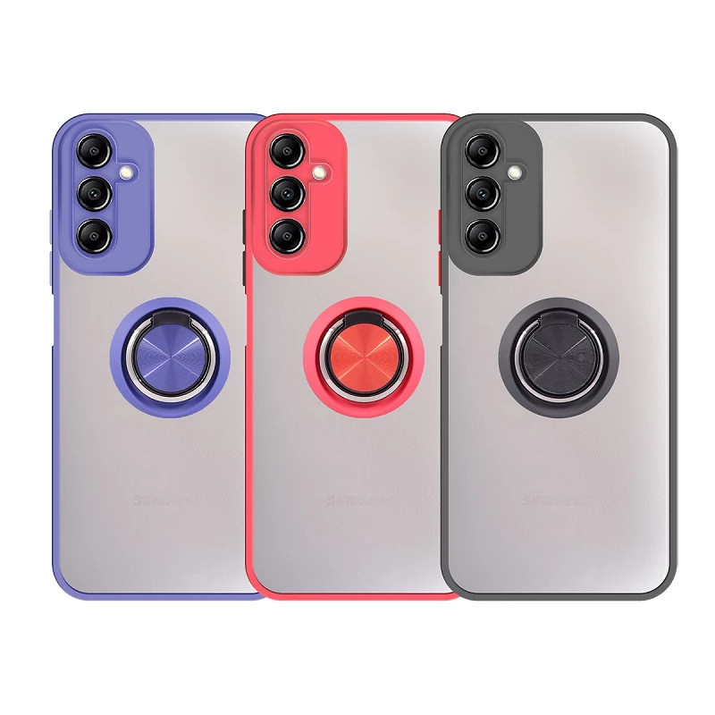 Funda Gel Samsung Galaxy A06 Iman con soporte Smoked